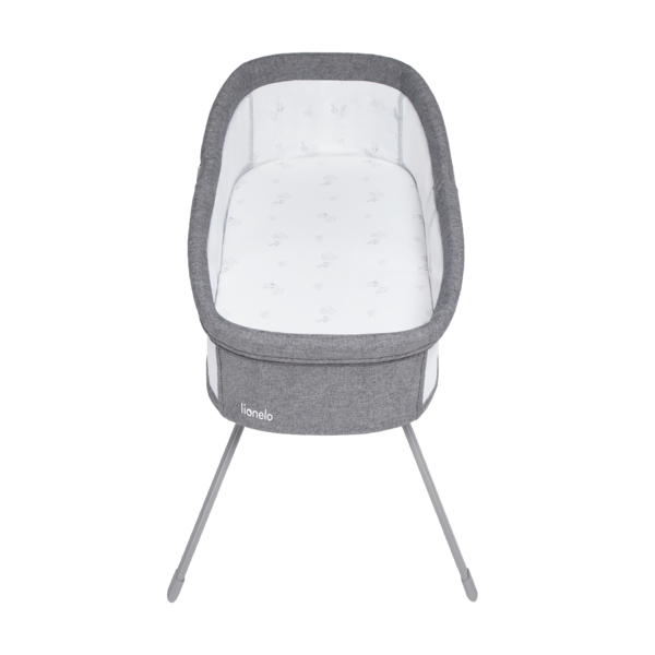 Кроватка приставная Lionelo Malin Grey Concrete, серый - Pampik - 5