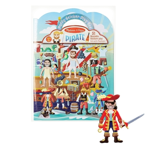 Объемные многоразовые наклейки Melissa&Doug Пираты (MD9102) - Pampik - 2