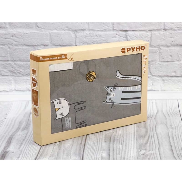 Комплект постільної білизни Руно Киця, бязь (932.115_Киця) - Pampik - 5