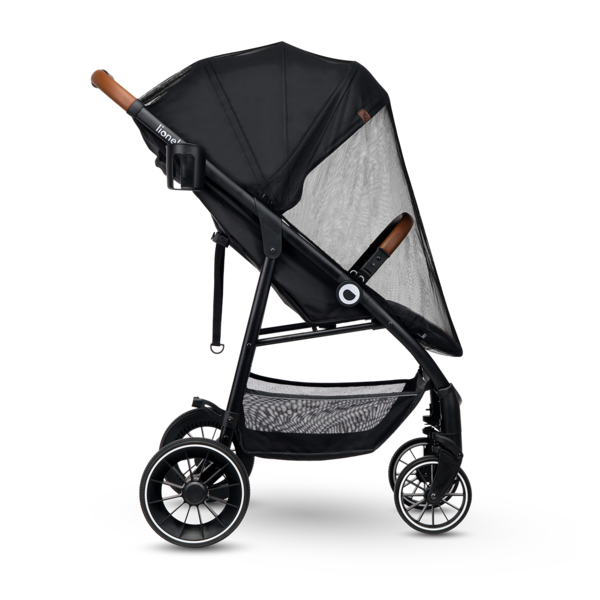 Прогулочная коляска Lionelo Alexia Black Onyx, черный - Pampik - 6