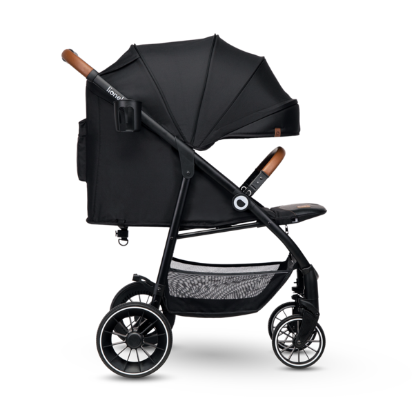 Прогулочная коляска Lionelo Alexia Black Onyx, черный - Pampik - 2