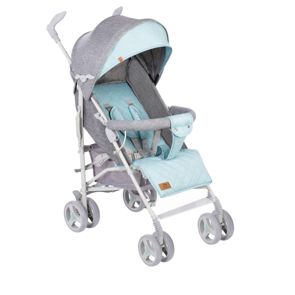 Прогулянковий візок Lionelo Irma Grey Mint, сірий з м'ятним - Pampik - 3