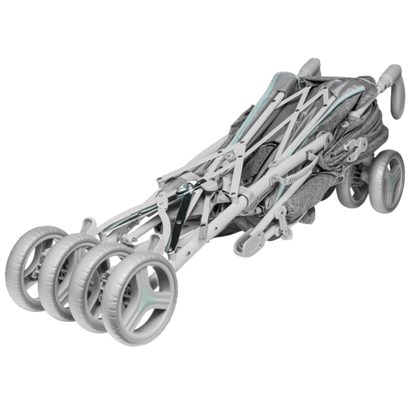 Прогулянковий візок Lionelo Irma Grey Mint, сірий з м'ятним - Pampik - 10