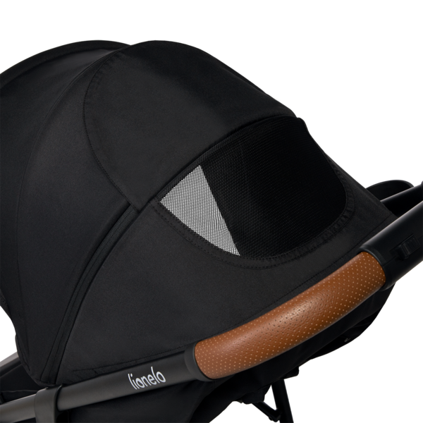 Прогулочная коляска Lionelo Alexia Black Onyx, черный - Pampik - 7