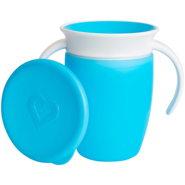 Чашка-непроливайка Munchkin Miracle 360 ​​з кришкою, 207 мл, блакитний (51854) - Pampik