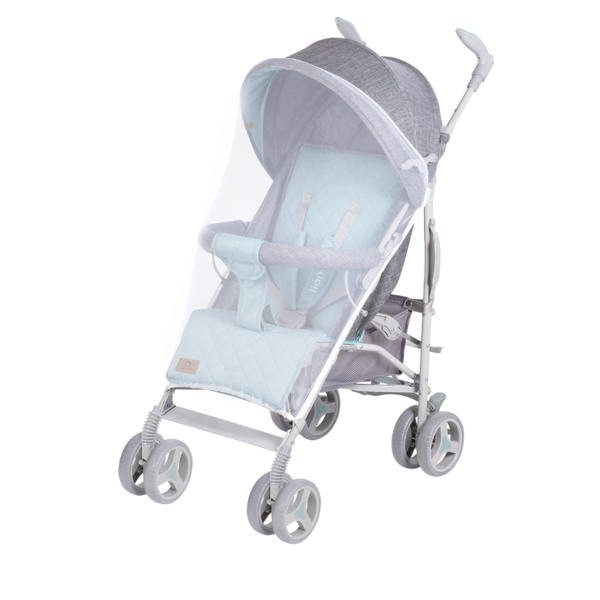 Прогулянковий візок Lionelo Irma Grey Mint, сірий з м'ятним - Pampik - 9