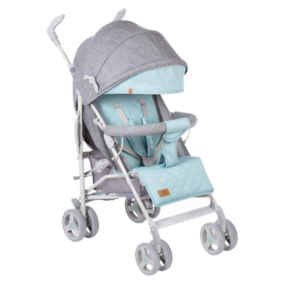 Прогулянковий візок Lionelo Irma Grey Mint, сірий з м'ятним - Pampik - 6