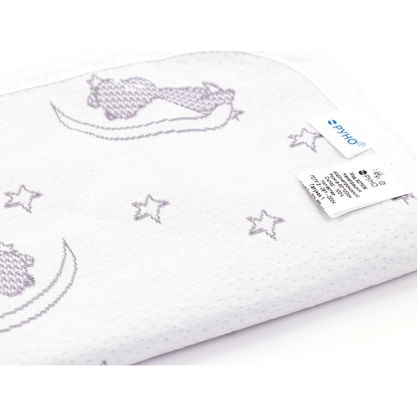 Наматрацник-поверхня Руно Ведмедики, непромокальний, жаккард, 120х60 см, білий (927МЖ) - Pampik - 3