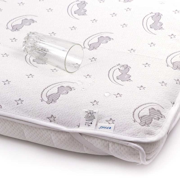 Наматрацник-поверхня Руно Ведмедики, непромокальний, жаккард, 120х60 см, білий (927МЖ) - Pampik - 5