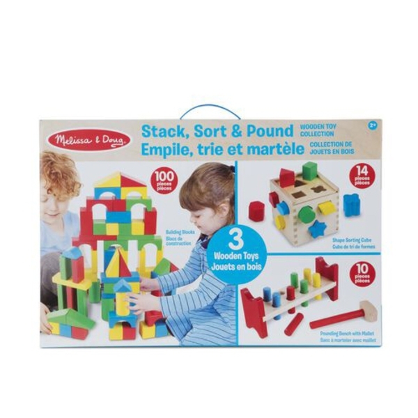 МЕГА-набор Melissa&Doug Кубики-Сортер-Стучалка (MD93685) - Pampik - 2
