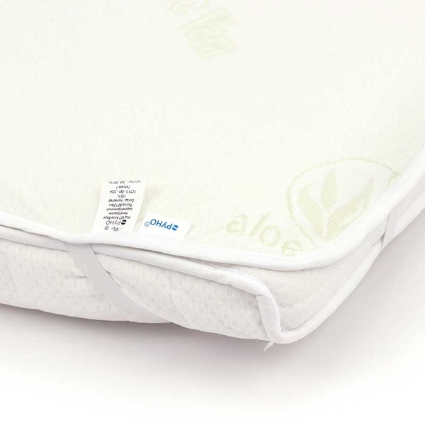 Наматрацник-поверхня Руно Aloe Vera, водонепроникний, жаккард, 120х60 см, молочний (927Aloe Vera) - Pampik - 3