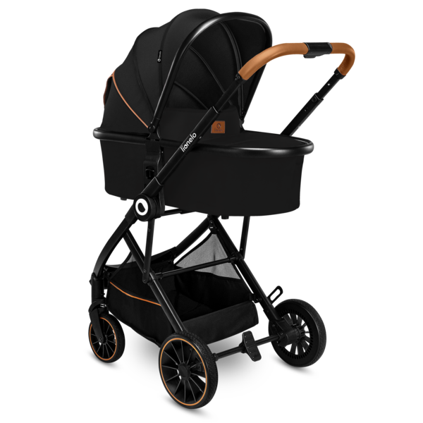 Універсальний візочок 2 в 1 Lionelo Riya 2in1 Black Onyx, чорний - Pampik - 16