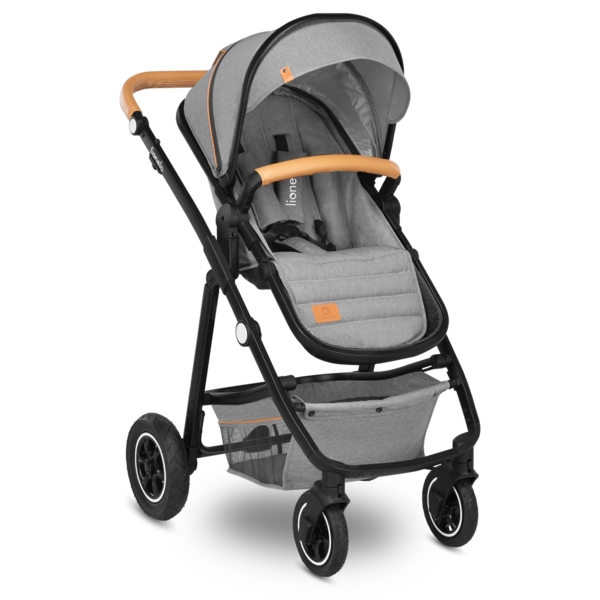 Універсальна коляска 2 в 1 Lionelo Amber 2 Grey Stone, світло-сірий - Pampik - 9