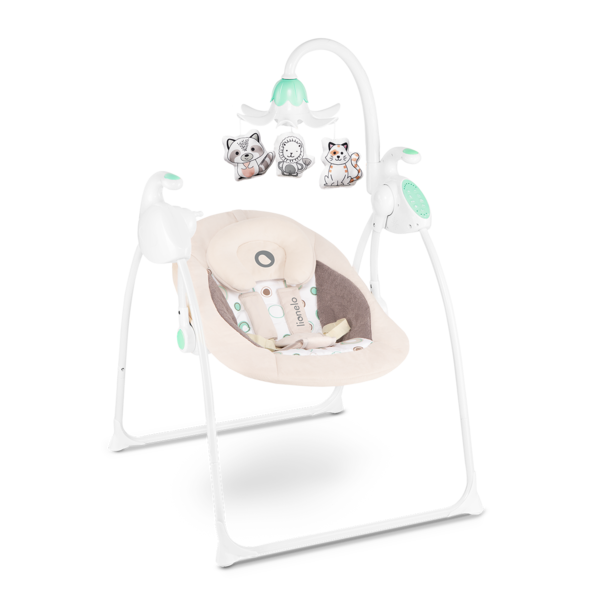 Крісло-гойдалка Lionelo Robin Beige, бежевий - Pampik - 3