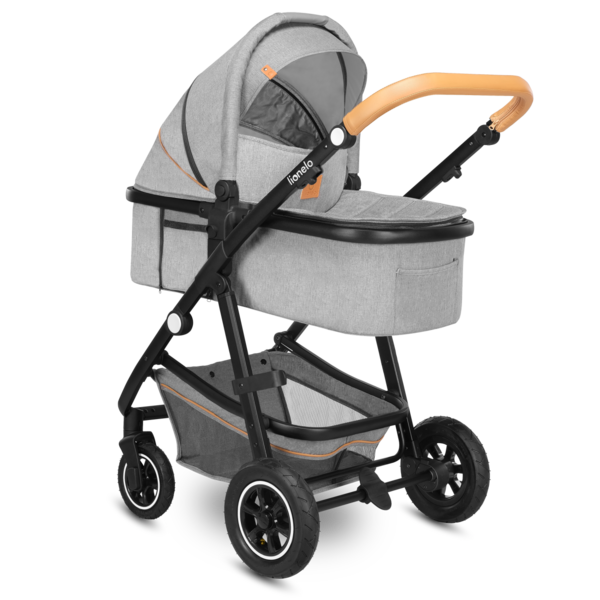 Універсальна коляска 2 в 1 Lionelo Amber 2 Grey Stone, світло-сірий - Pampik - 3