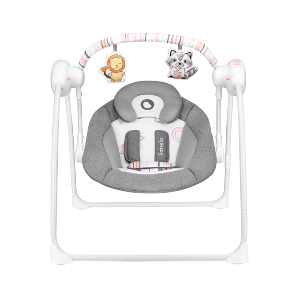 Крісло-гойдалка Lionelo Ruben Grey Rose, сірий - Pampik - 2