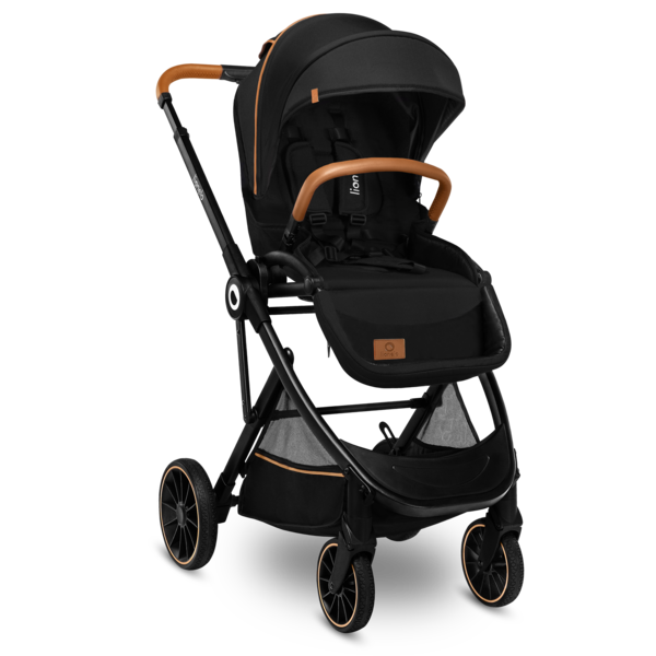 Універсальний візочок 2 в 1 Lionelo Riya 2in1 Black Onyx, чорний - Pampik - 27