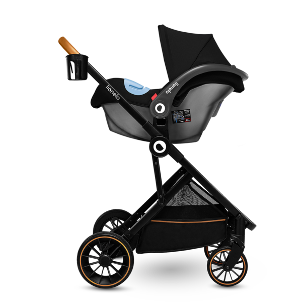 Універсальний візочок 3 в 1 Lionelo Riya 3in1 Black Onyx, чорний - Pampik - 18