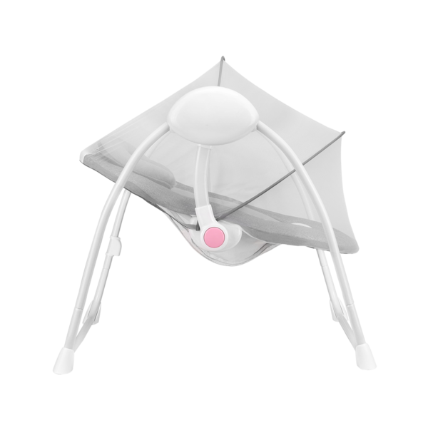 Крісло-гойдалка Lionelo Ruben Grey Rose, сірий - Pampik - 6