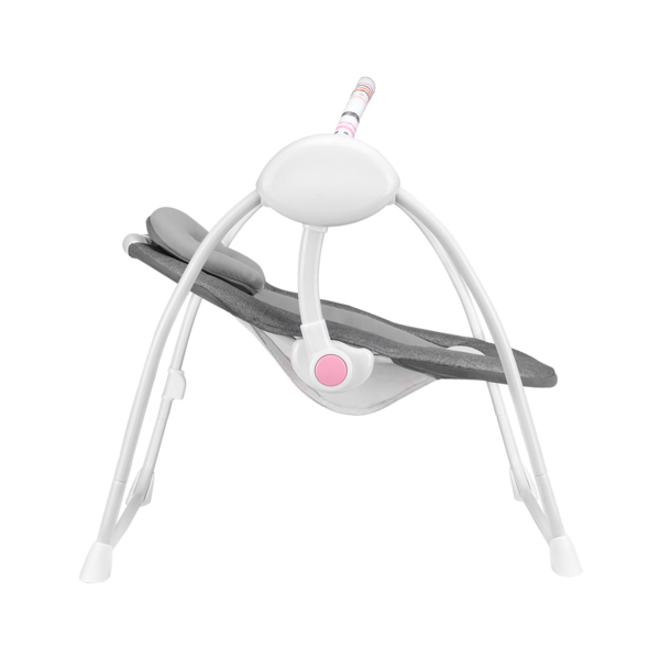 Крісло-гойдалка Lionelo Ruben Grey Rose, сірий - Pampik - 3