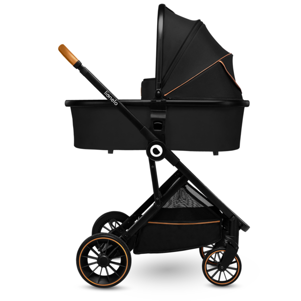 Універсальний візочок 3 в 1 Lionelo Riya 3in1 Black Onyx, чорний - Pampik - 5