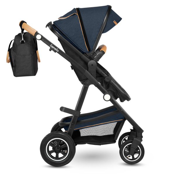 Універсальна коляска 2 в 1 Lionelo Amber 2 Blue Navy, темно-синій - Pampik - 13