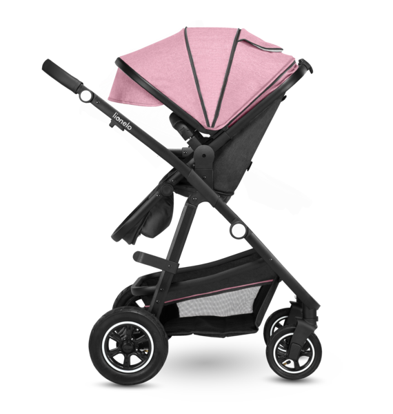 Універсальний візочок 2 в 1 Lionelo Amber Pink Rose, рожевий - Pampik - 10