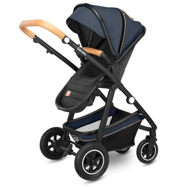 Універсальна коляска 2 в 1 Lionelo Amber 2 Blue Navy, темно-синій - Pampik - 12