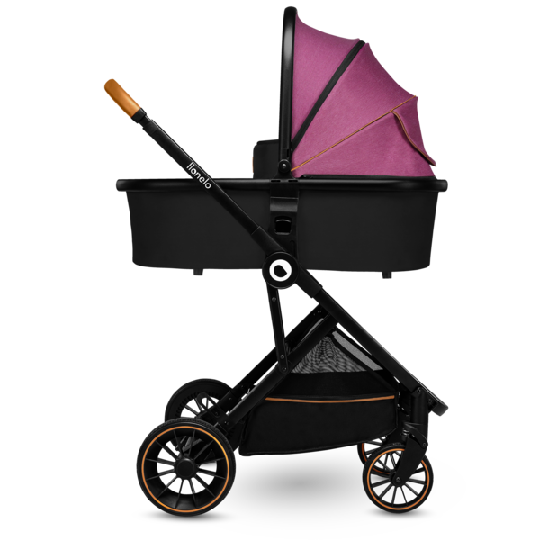 Універсальний візочок 2 в 1 Lionelo Riya 2in1 Pink Violet, рожевий - Pampik - 3