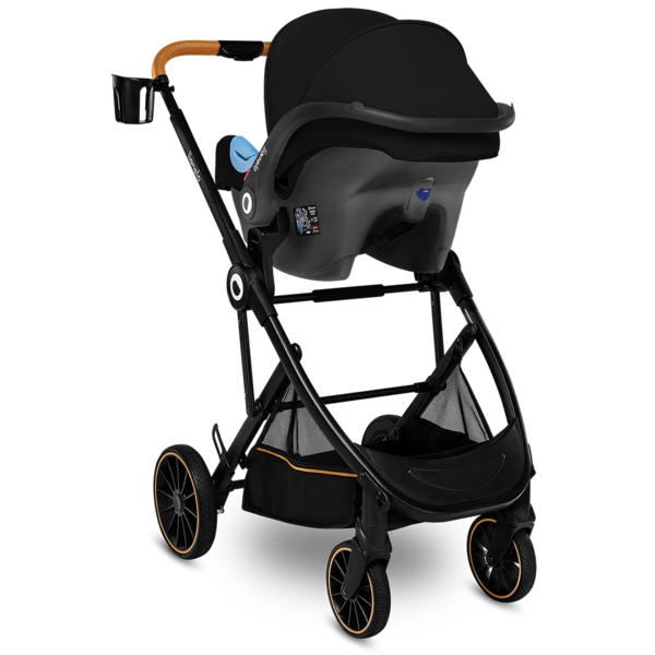 Універсальний візочок 3 в 1 Lionelo Riya 3in1 Black Onyx, чорний - Pampik - 17