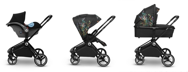 Універсальний візочок 3 в 1 Lionelo Mika Dreamin', чорний - Pampik - 3