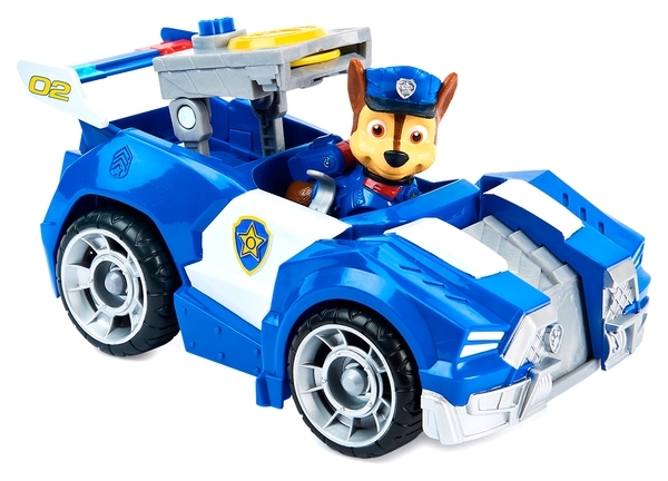 Игровой набор Щенячий патруль в кино: Спасательный автомобиль с водителем Гонщик (SM16776/6076) - Pampik