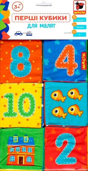 Набор мягких кубиков Масік Цифры (МС 090601-03) - Pampik - 8