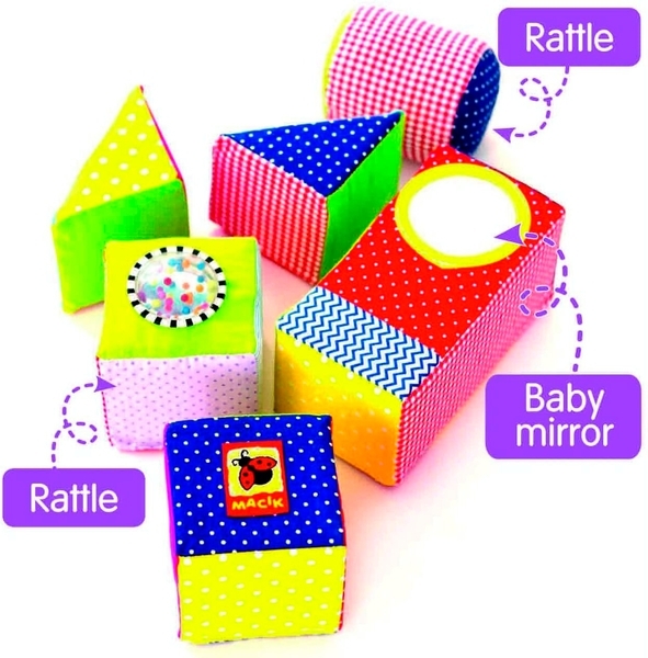 Набір м'яких кубиків Масік М'який конструктор (МС 090602-01) - Pampik - 15