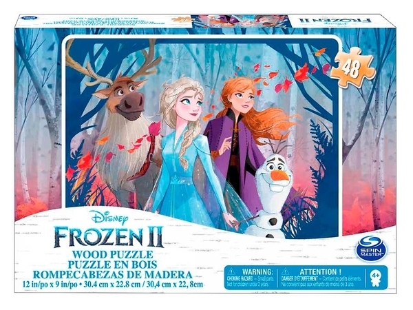 Пазл деревянный Spin Master Холодное сердце 2, 48 элементов (SM98489/6053102) - Pampik
