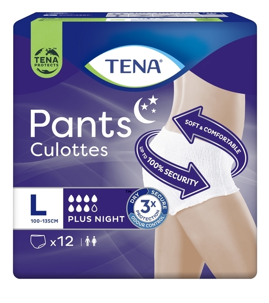 Труси-підгузки для дорослих Tena Pants Plus Night Large, 12 шт. - Pampik - 2