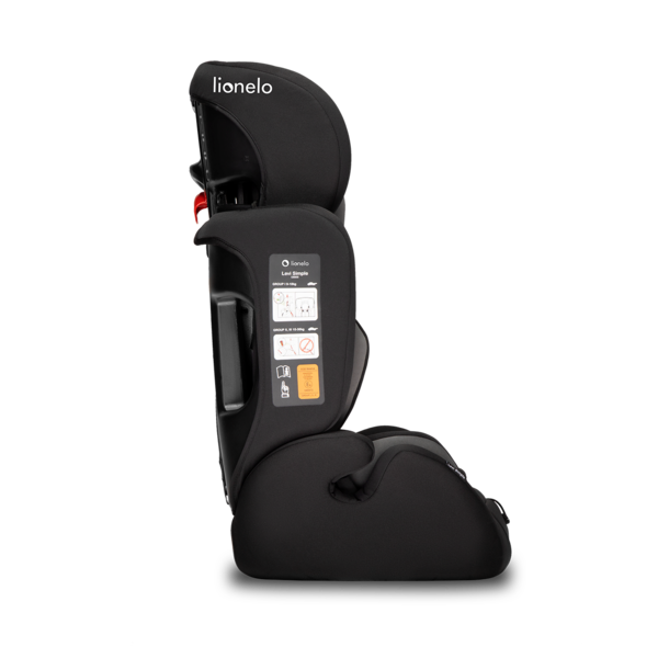 Автокресло Lionelo Levi Simple Black, черный - Pampik - 5