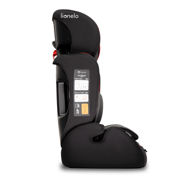 Автокрісло Lionelo Levi Simple Sporty Black, чорний - Pampik - 4