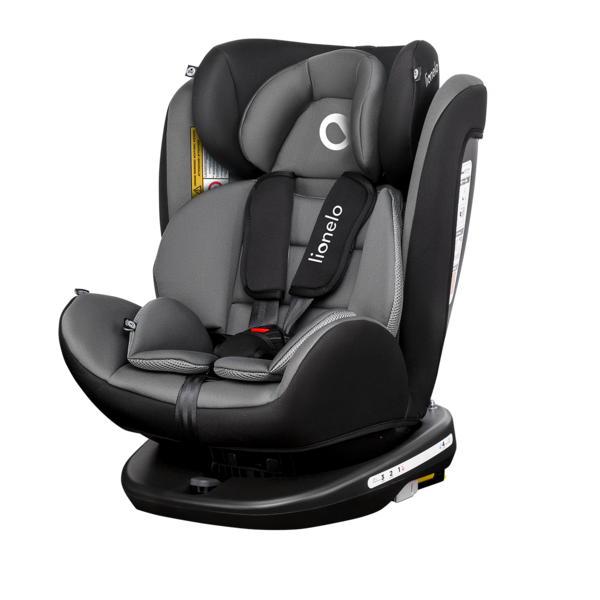 Автокресло Lionelo Bastiaan Grey, black base, серый - Pampik - 3