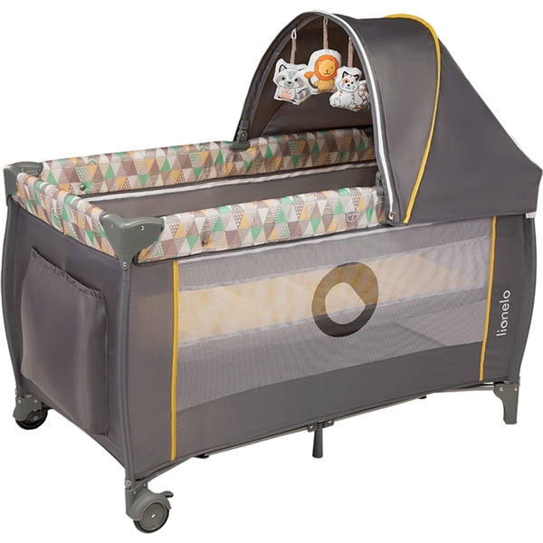Ліжечко-манеж Lionelo Sven Plus Yellow Scandi, жовтий - Pampik - 8