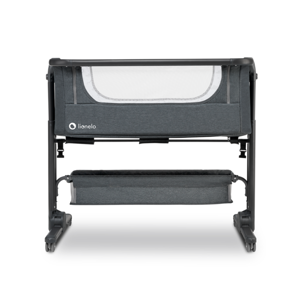 Ліжечко приставне Lionelo Timon, темно-сірий - Pampik - 2