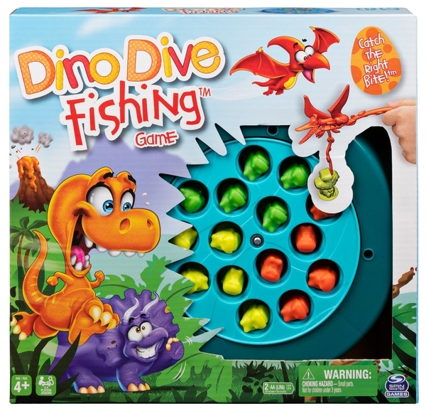 Настільна гра Spin Master Весела рибалка. Динозаврики (SM98269/6061077) - Pampik