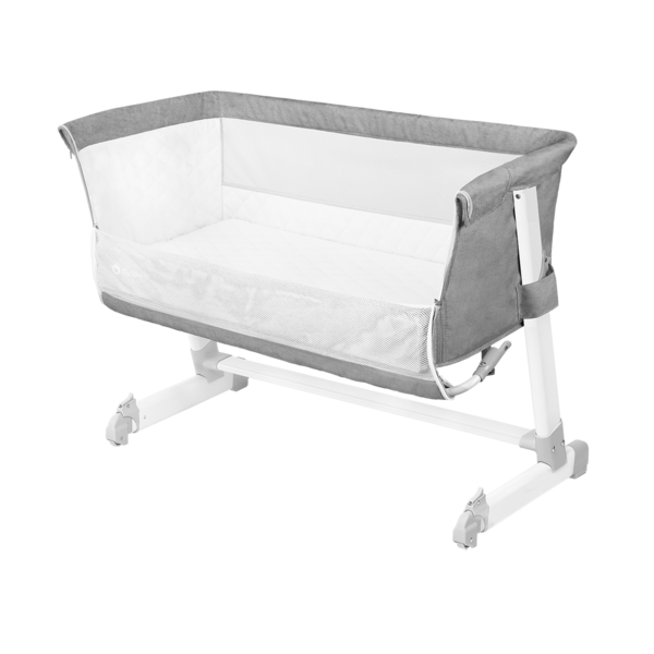 Кроватка приставная Lionelo Theo Concrete, серый - Pampik - 13