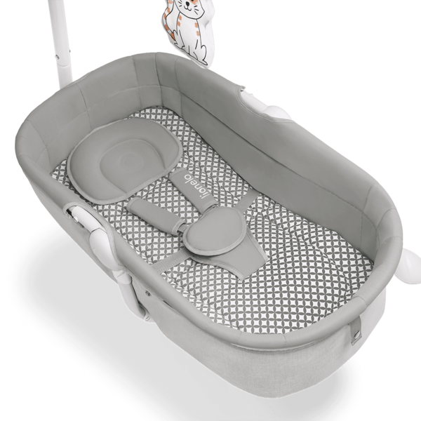 Колисальний центр Lionelo Henny Grey Dove, сірий - Pampik - 8