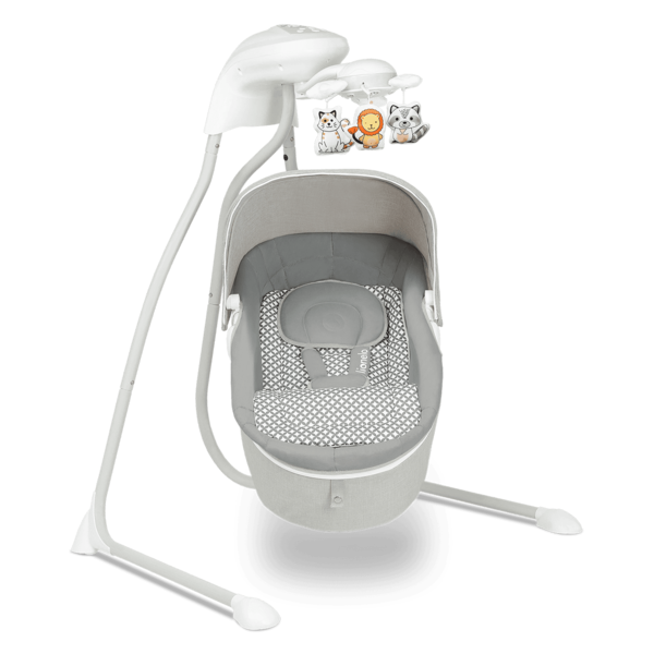 Колисальний центр Lionelo Henny Grey Dove, сірий - Pampik - 6