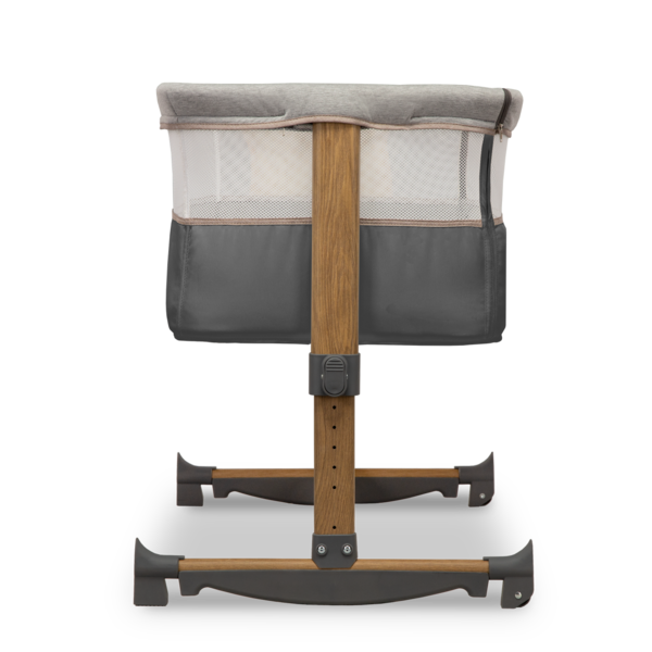 Ліжечко приставне Lionelo Leonie Grey Stone, темно-сірий - Pampik - 10