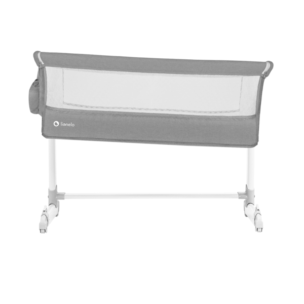 Кроватка приставная Lionelo Theo Concrete, серый - Pampik - 6