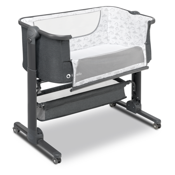 Ліжечко приставне Lionelo Timon, темно-сірий - Pampik - 18
