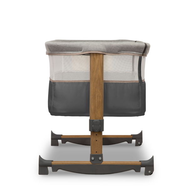 Ліжечко приставне Lionelo Leonie Grey Stone, темно-сірий - Pampik - 8