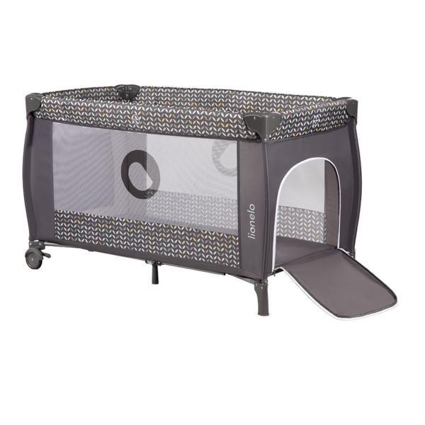 Ліжечко-манеж Lionelo Sven Plus Grey Scandi, сірий - Pampik - 7